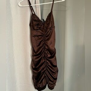 H&M Brown body con dress
